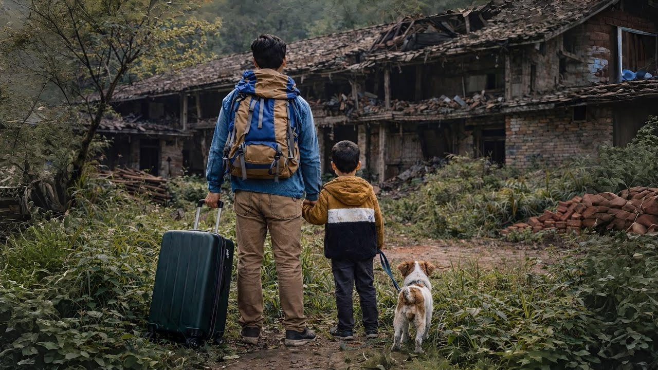 A divorced father leaves the city with his son and renovates an old, abandoned house