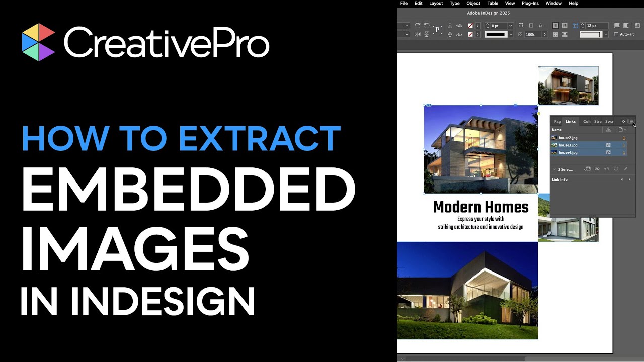 InDesign: How to Extract Embedded Images (Video Tutorial)