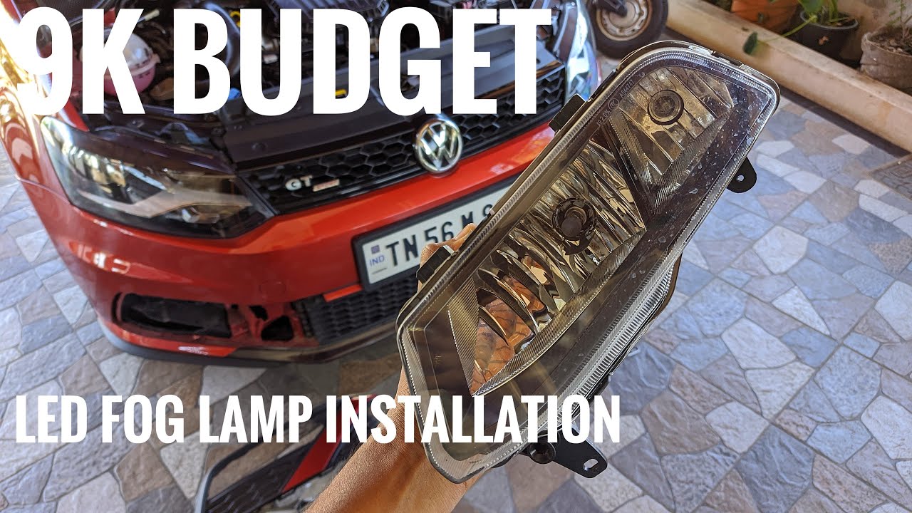 Low budget Fog Lamp installation with LED for Trendline Polo | GTI Conversion Part3
