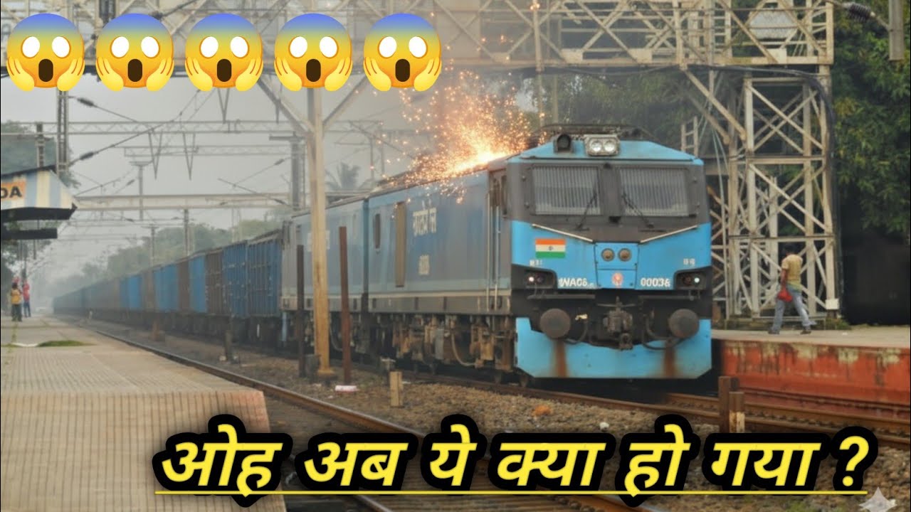 ओह माई गॉड 😱😱😱 ये क्या हो गया भाई ?#train #railway #railvlogger 