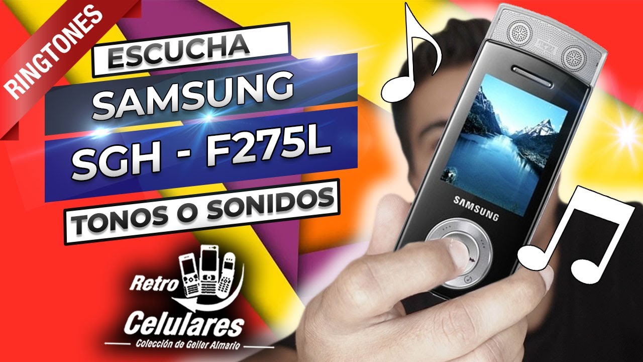 Recuerda los SONIDOS o TONOS del SAMSUNG SGH-F275L | Retro Celulares 4k