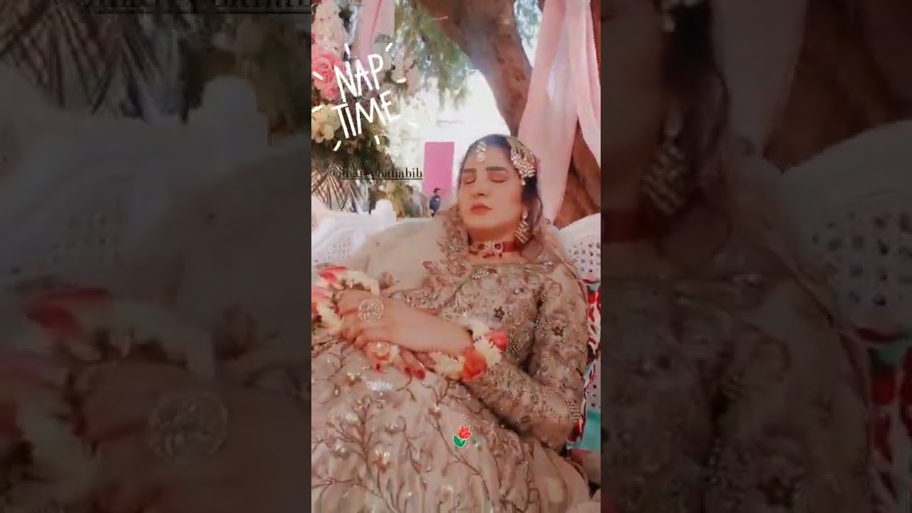 Azfar Rehman shared Areeba Habib's video when she fell asleep during the shoot۔