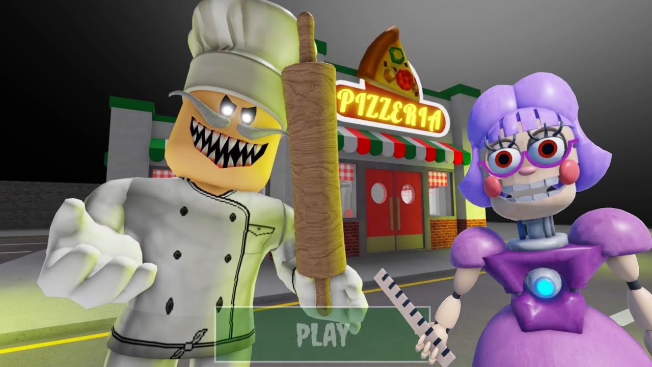 I try Escape Papa Pizza's Pizzeria obby! (SCARY OBBY) #roblox