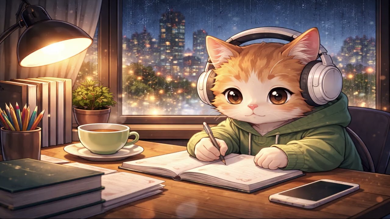 Neko Study Lo-Fi 🐾 | 勉強・集中のためのChill Hop Beats
