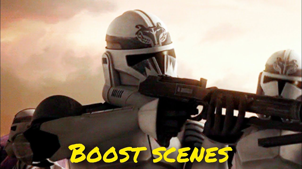 All clone trooper Boost scenes - The Clone Wars