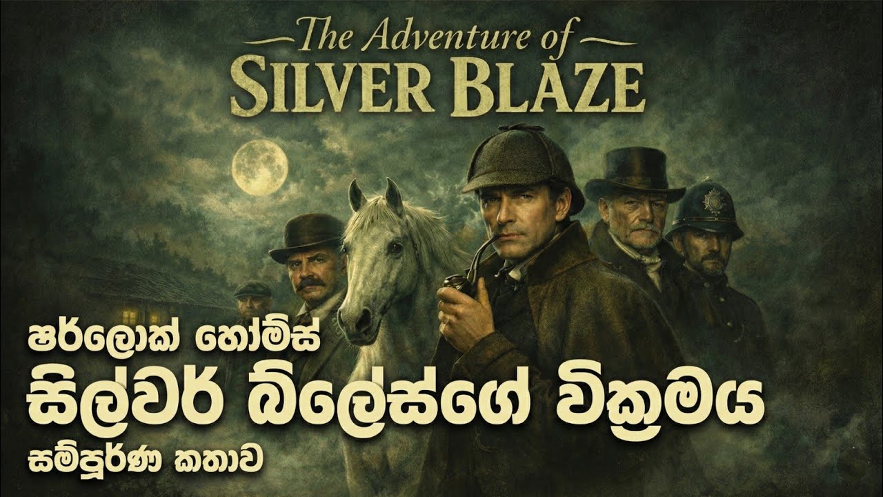 Sherlock Holmes | සිල්වර් බ්ලේස්ගේ වික්‍රමය සම්පූර්ණ කතාව | The Adventure of Silver Blaze audiobook