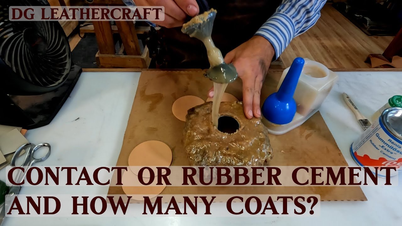 Contact or Rubber Cement and How Many Coats?