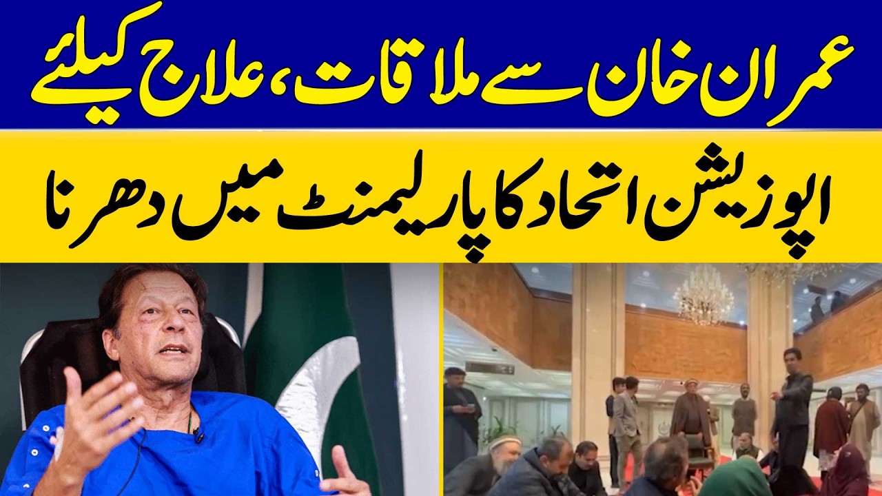 Meeting with Imran Khan, Opposition Alliance Holds Sit-In In Parliament for Treatment | Dawn News