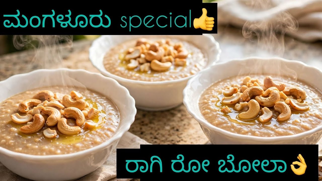 Iftar series-11🌙| ನಲ್ಲೋ ಒರು ರಾಗಿ ರೋ ಮಣ್ಣಿ ಅಲ್ಲೇ ಬೋಲಾ ಅಕುವಾ👌|Mangalore style |ramadan special recipe 