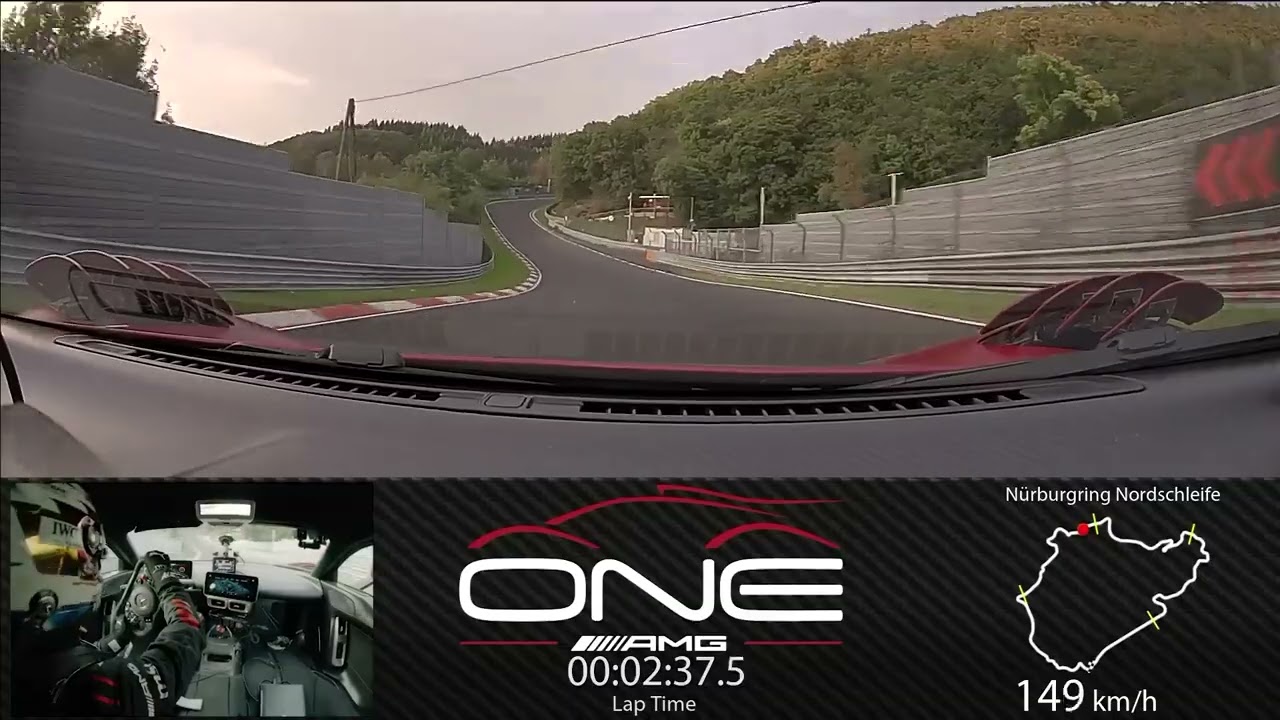 Aan boord van de Mercedes-AMG ONE | Nürburgring Nordschleife Ronderecord | 6:29.09
