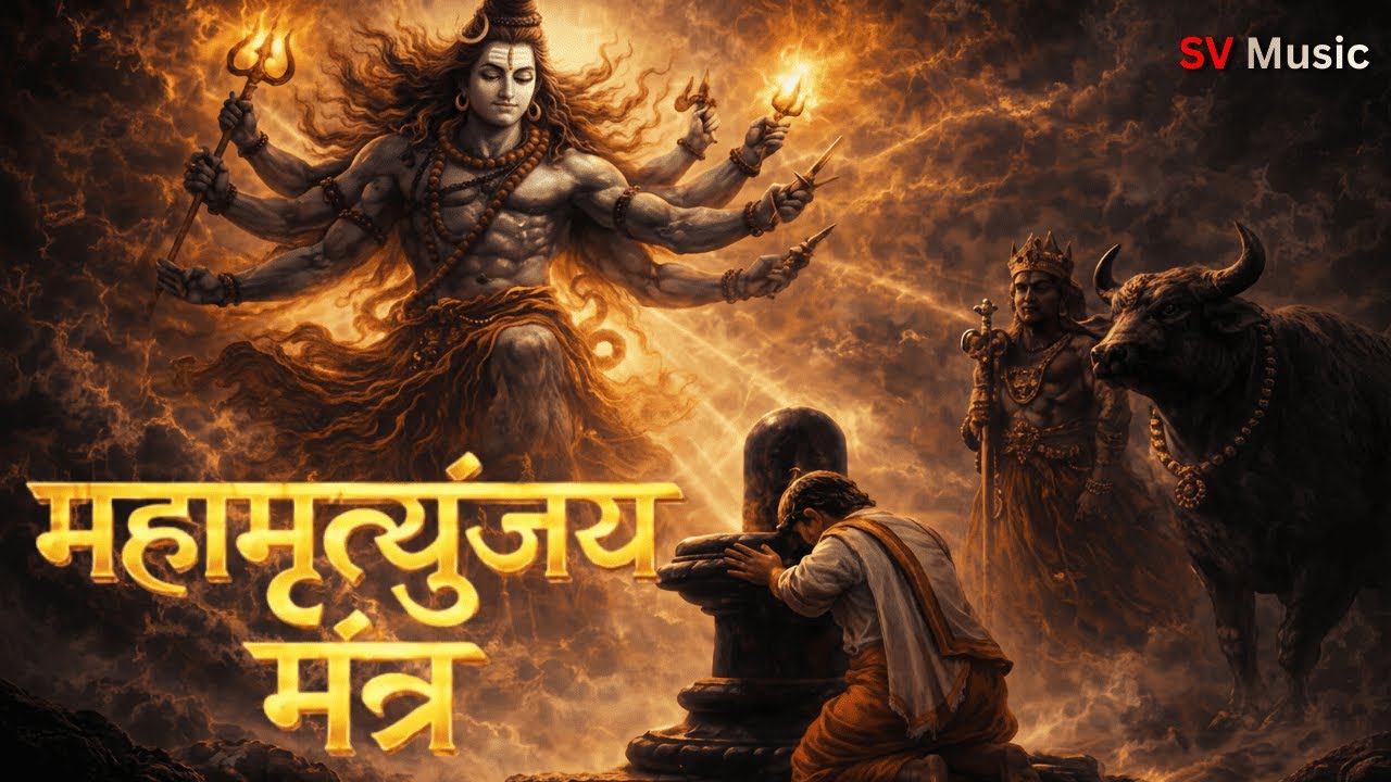 महामृत्युंजय मंत्र | Om Tryambakam Yajamahe | Powerful Shiva Mantra | SV Music Official (Bhakti)