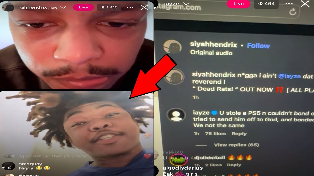 Jace and SiyahXO Confront Each Other on IG Live After 2 Year Old Beef!