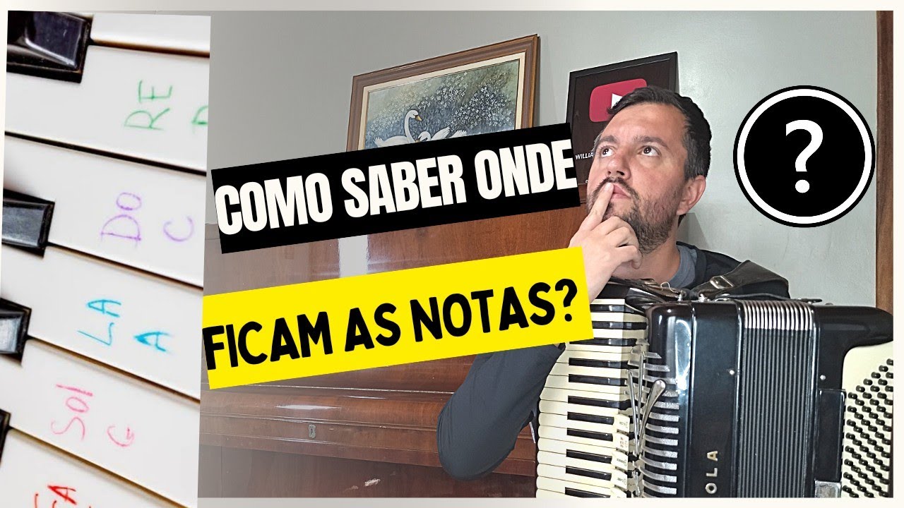 COMO LOCALIZAR AS NOTAS NO TECLADO DO ACORDEON (AULA)