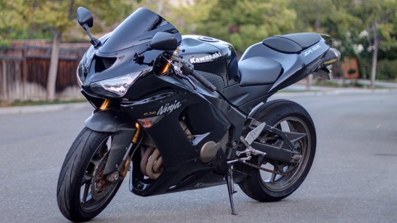 Kawasaki Ninja ZX6R 636 2006 test run for parts dismantle salvage walk around exhaust sound