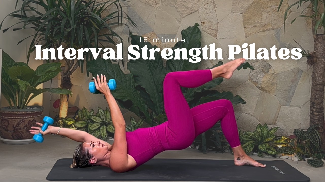 Strength Pilates Interval Workout | HIIT style 15 Minute Pilates Class