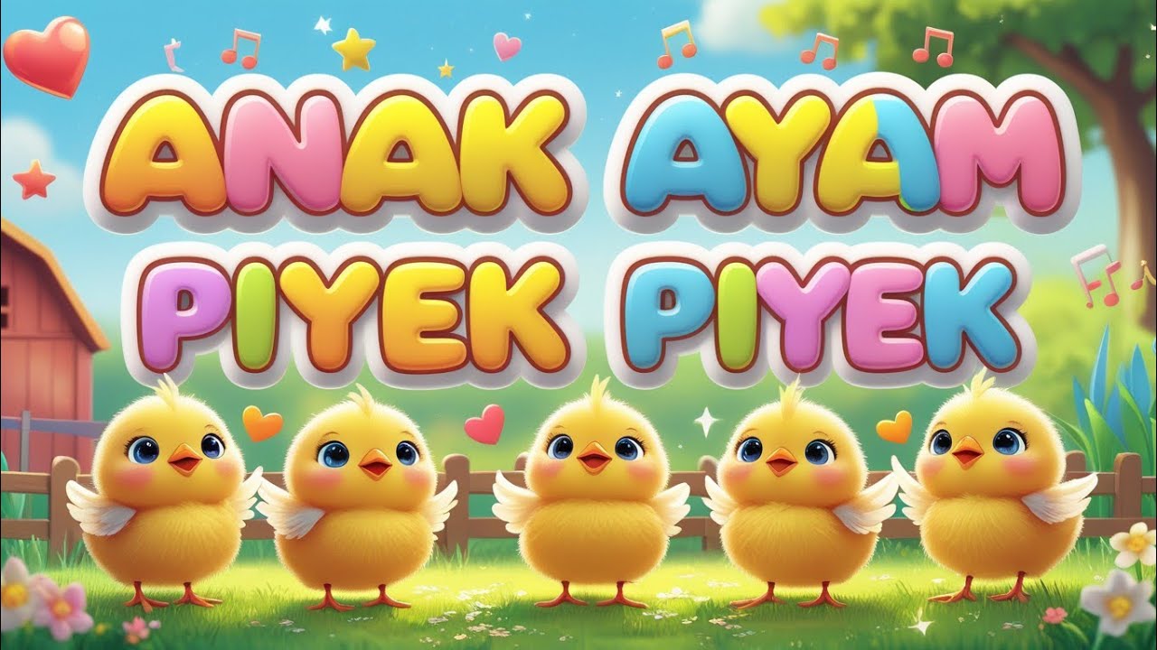 ANAK AYAM PIYEK PIYEK LAGU ANAK INDONESIA TERBARU &TERPOPULER 