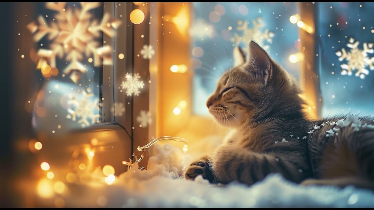 3 Hours of Cat Sleep Music 💤 Peacewind Music Box for Sleepy Cats | Mellow Cat Dreams
