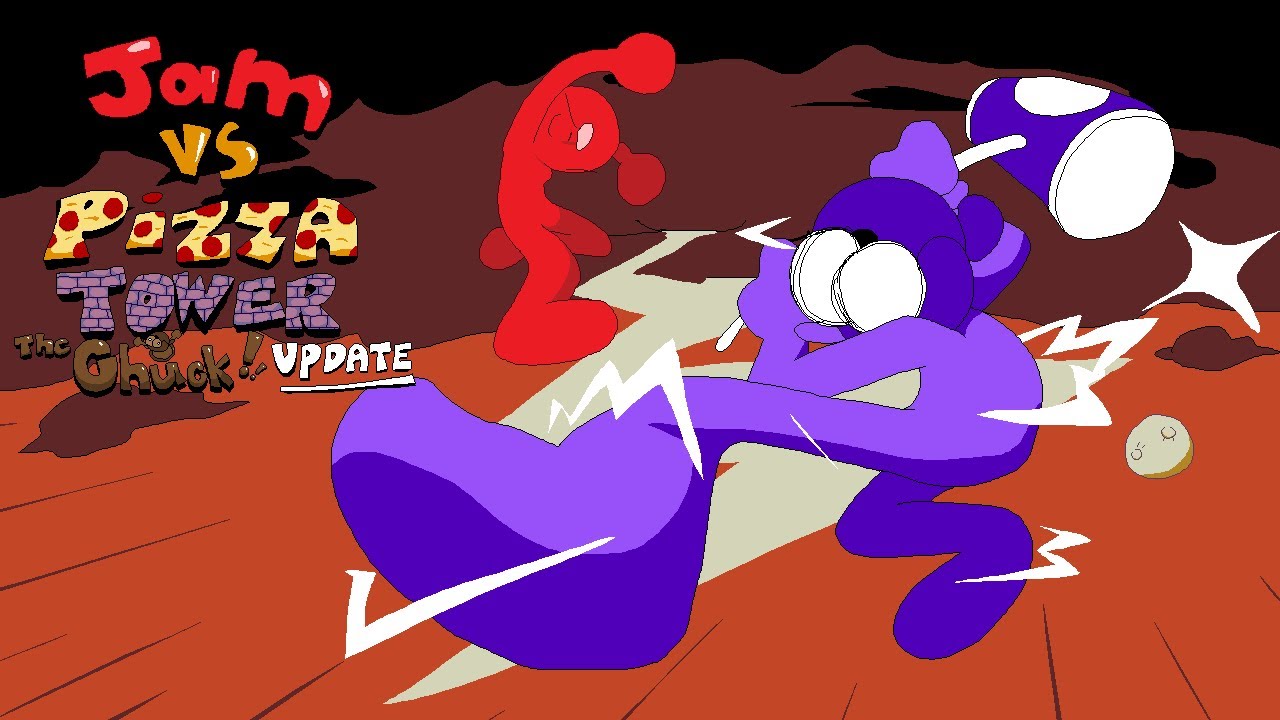 Jam vs Pizza Tower All Bosses playing as Chuck