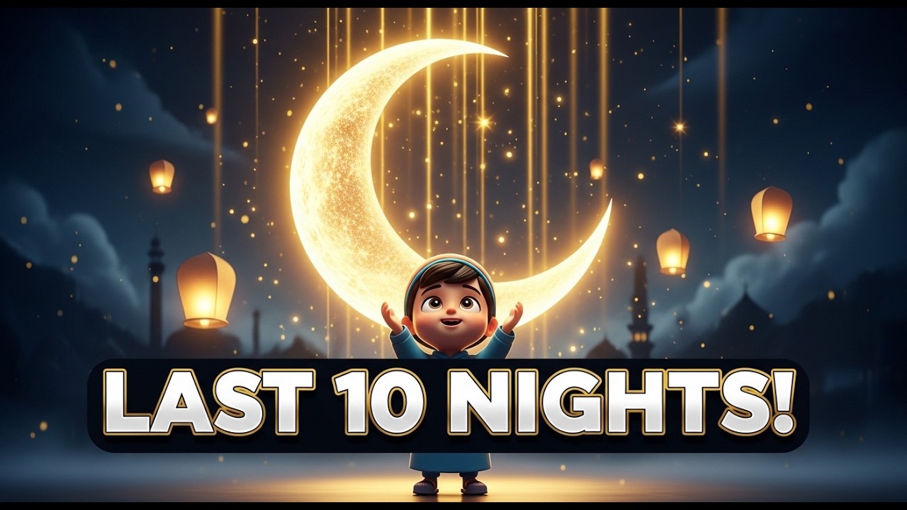 The Last 10 Nights of Ramadan 🌙✨ | Laylatul Qadr Kids Reminder