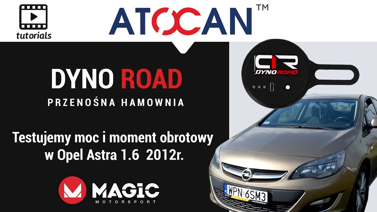 Dyno Road - Mierzymy moc i moment obrotowy - Opel Astra J 1.6 benzyna z 2012 roku.