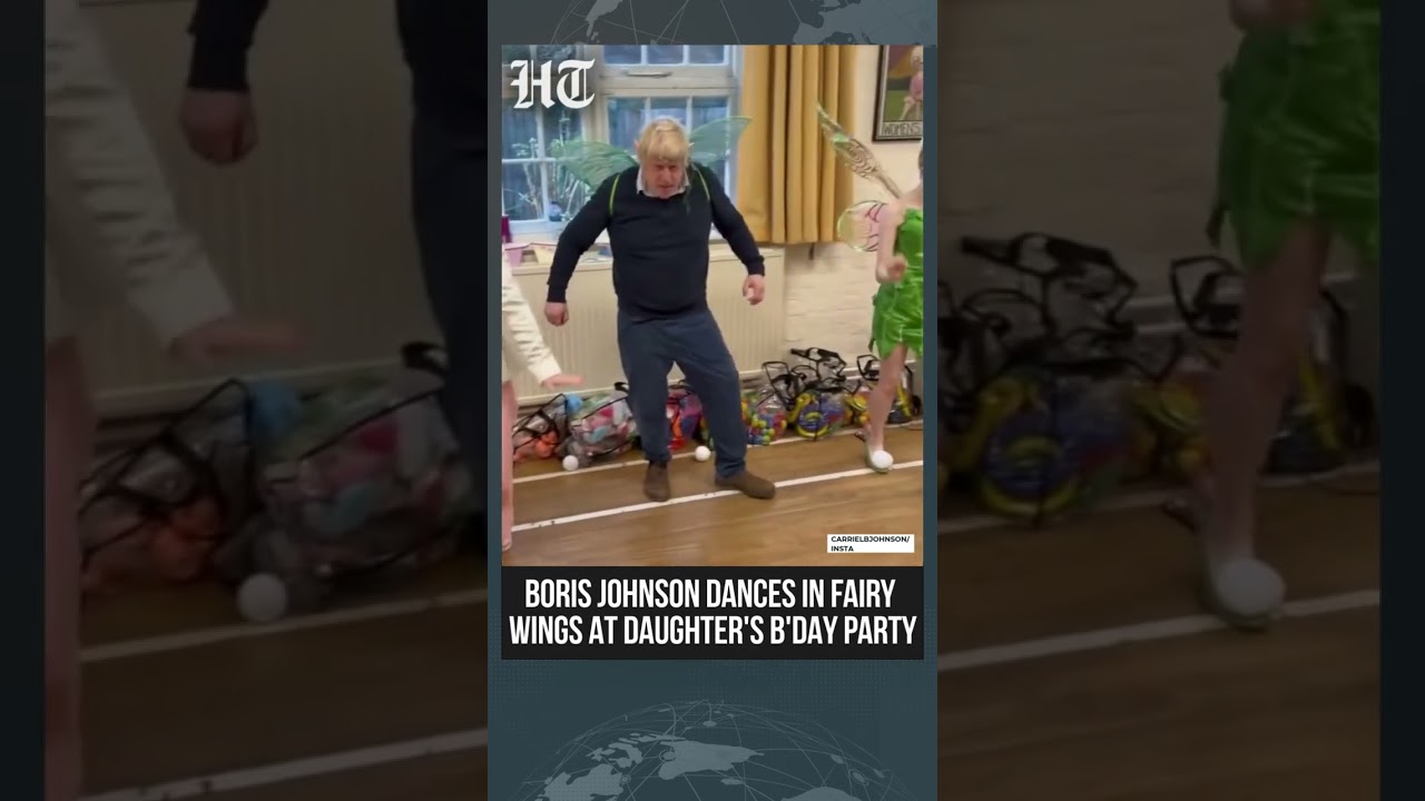Boris Johnson Dances in Fairy Wings at Daughter Romy&rsquo;s Fourth Birthday Party | #shorts