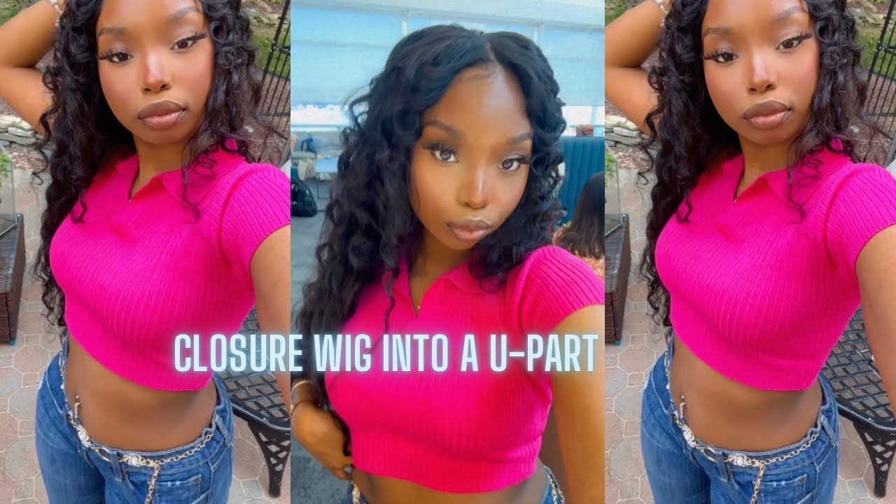 HOW TO TURN CLOSURE WIG INTO U-PART WIG FT. RESHINE