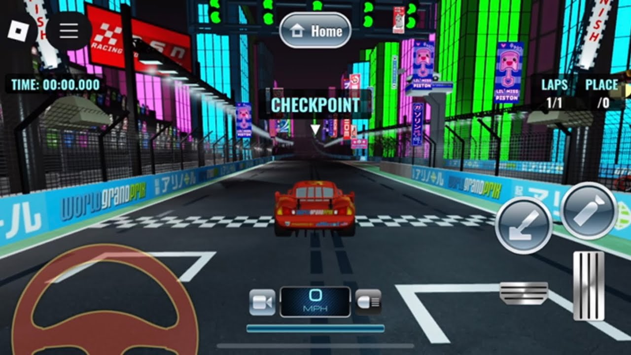 Cars 2: Worldwide Spies - Time Trial Race in Tokyo