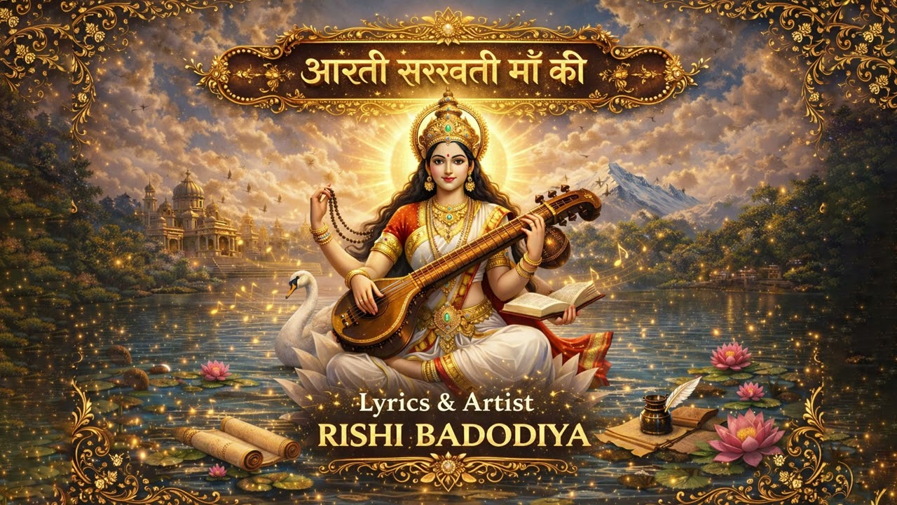 Jai Maa Saraswati – Divine Veena Aarti | Saraswati Mata Bhajan | Rishi Badodiya | Radar Production