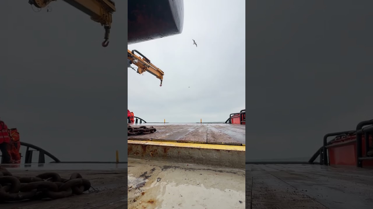 Rescuing Lidar Buoy in North Sea