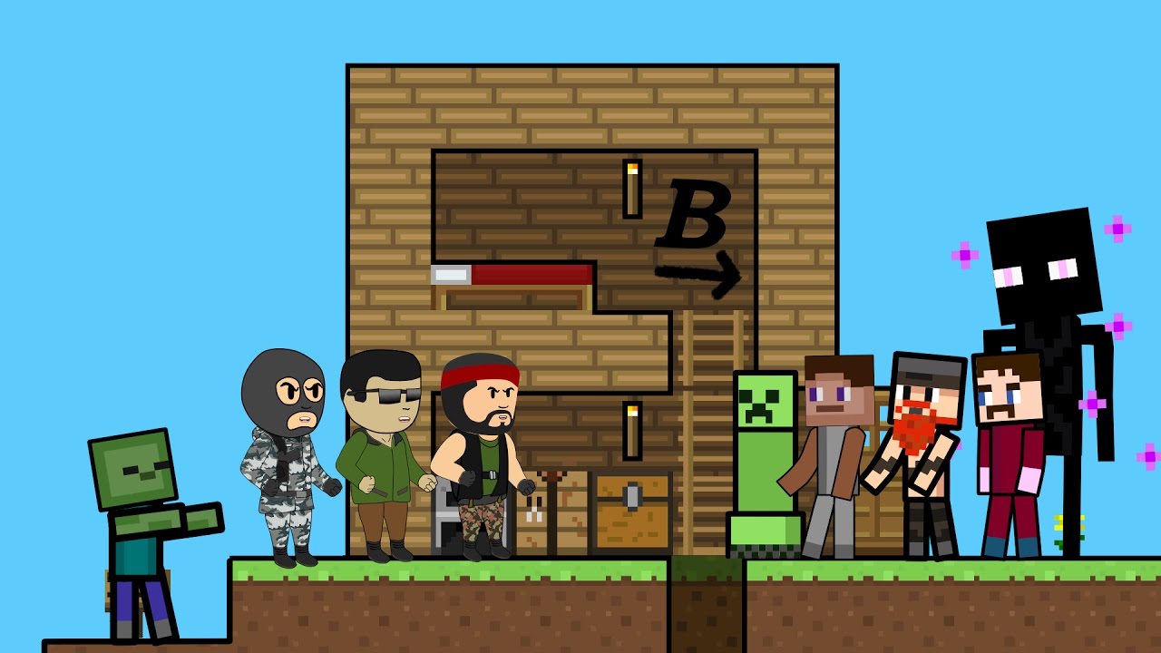 мультик minecraft против cs go