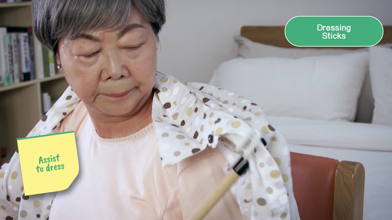 【Assistive Devices for Daily Living】#4 Dressing &ndash; Dressing Sticks (English subtitle)