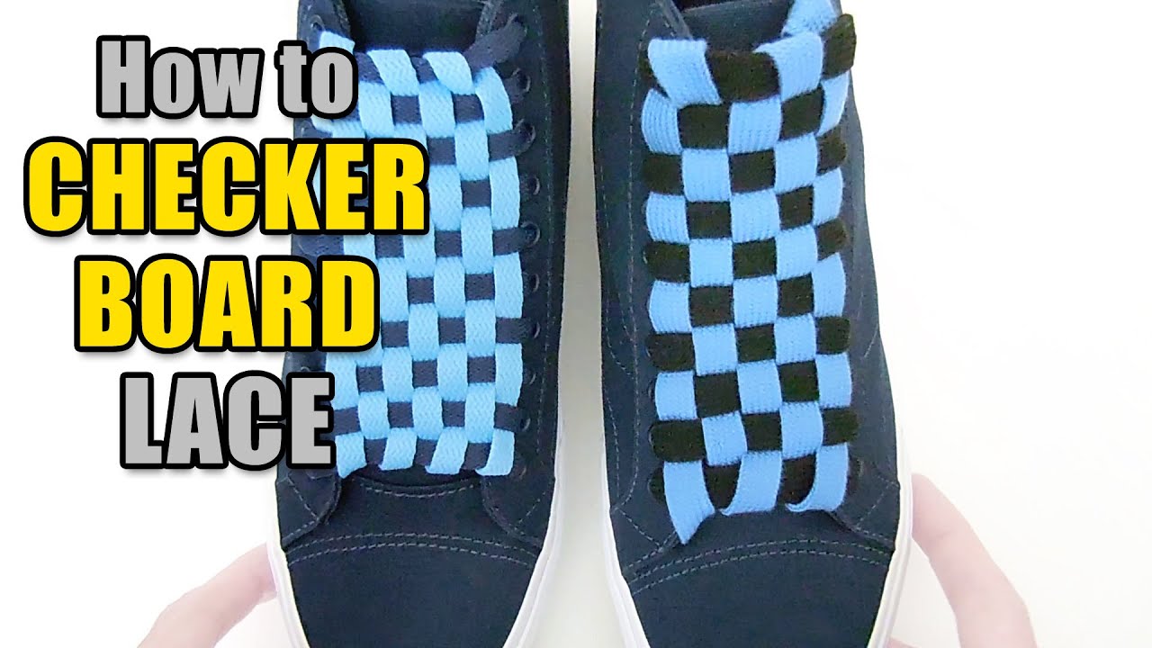 Checkerboard Lacing Tutorial – Professor Shoelace