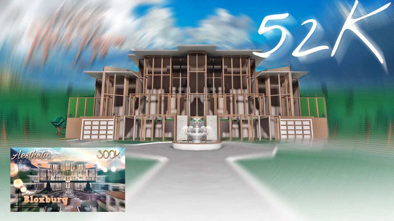 aesthetic modern mansion | Part 1 | NO LARGE PLOT | Bloxburg