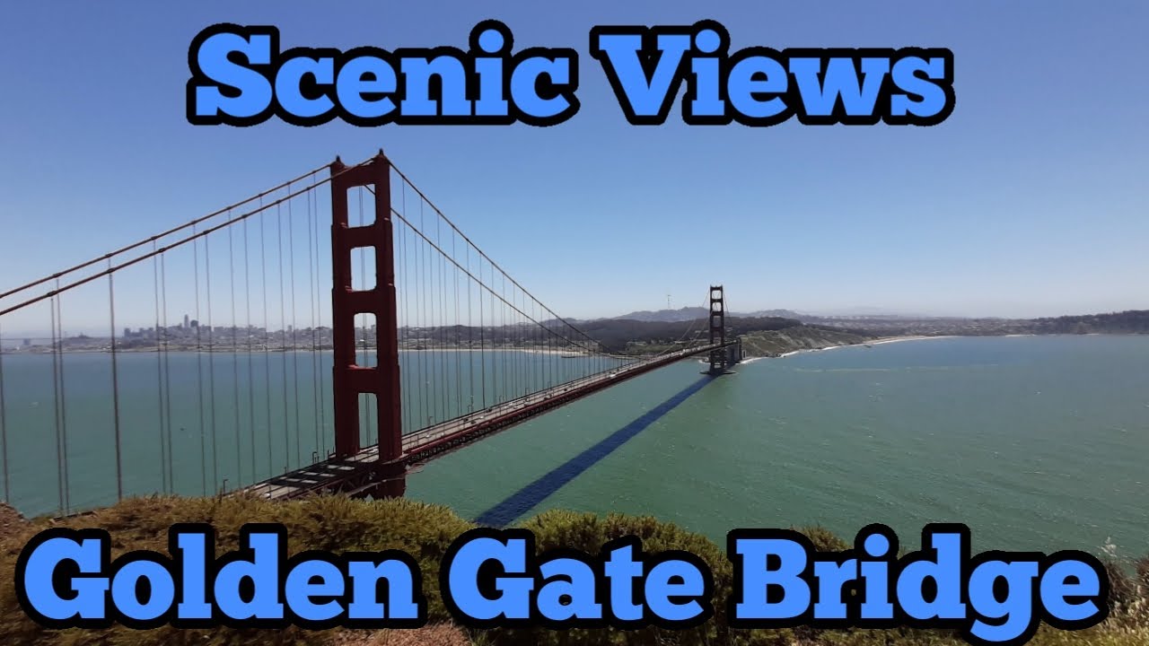 Scenic Views of the Famous Golden Gate Bridge