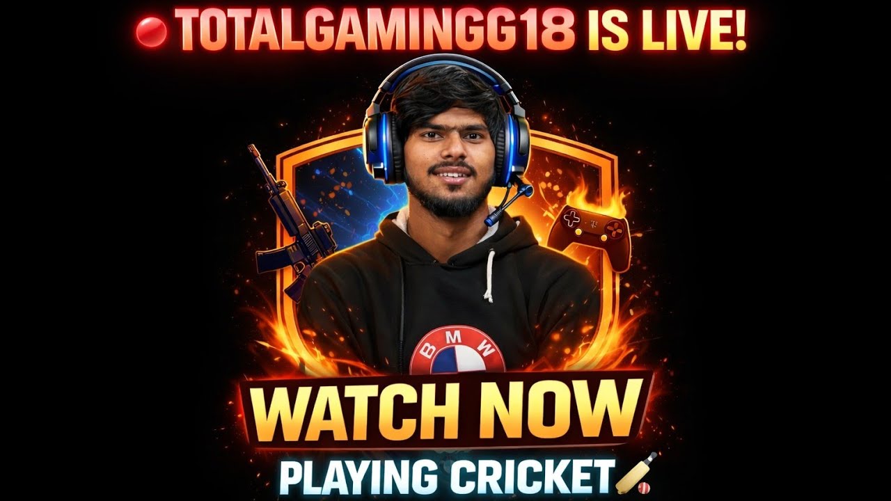 Totalgamingg18 is live playing real cricket 🏏 keep supporting and sharing