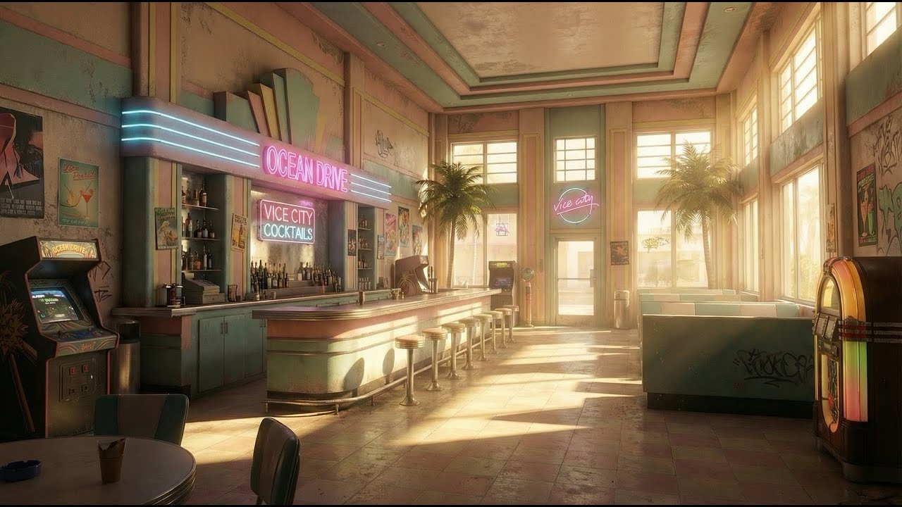 Vice City Afternoons 🌴 GTA Inspired Lofi Hip Hop & Neon Sunsets