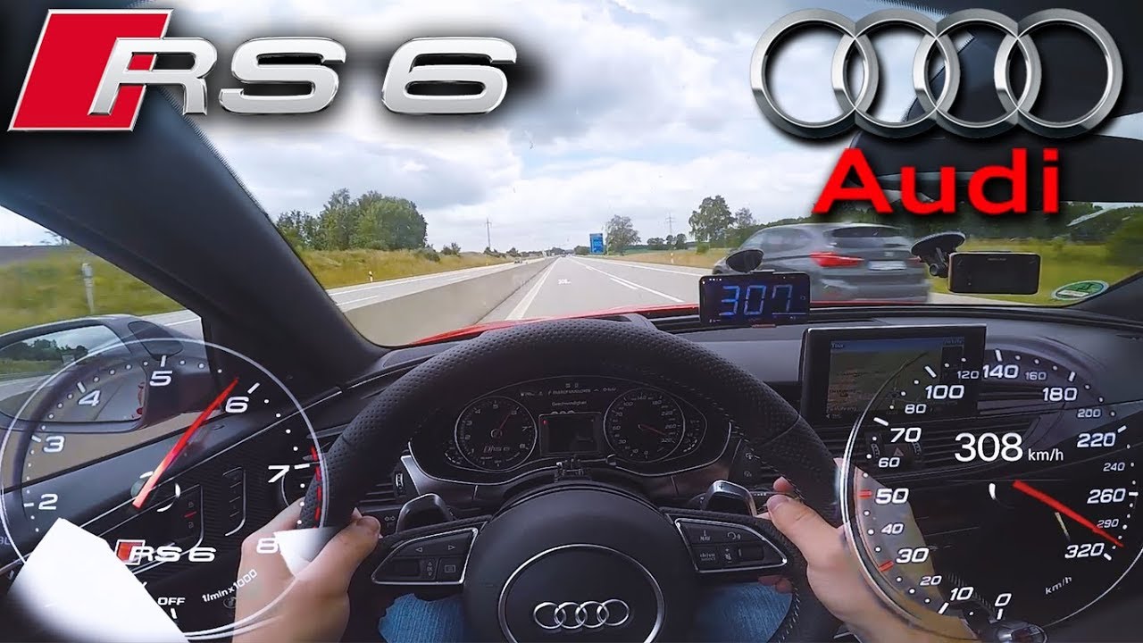 Crazy RS6 Performance on German Autobahn ✔