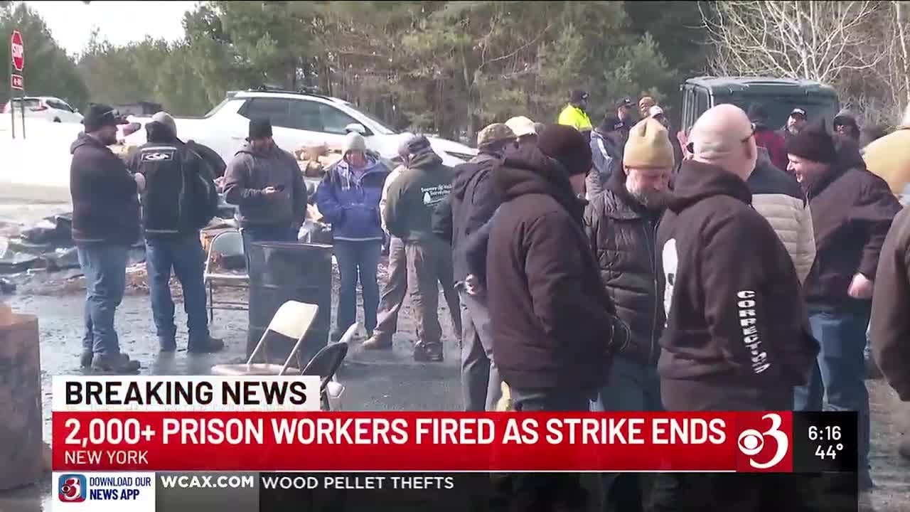 2,000+ New York prison workers fired as strike ends