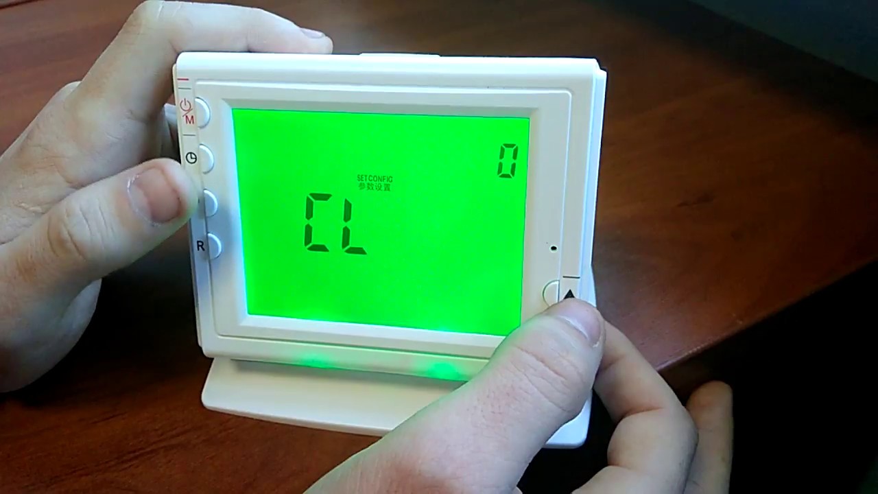 Термостат HC-908-APP Меню Настройки.
