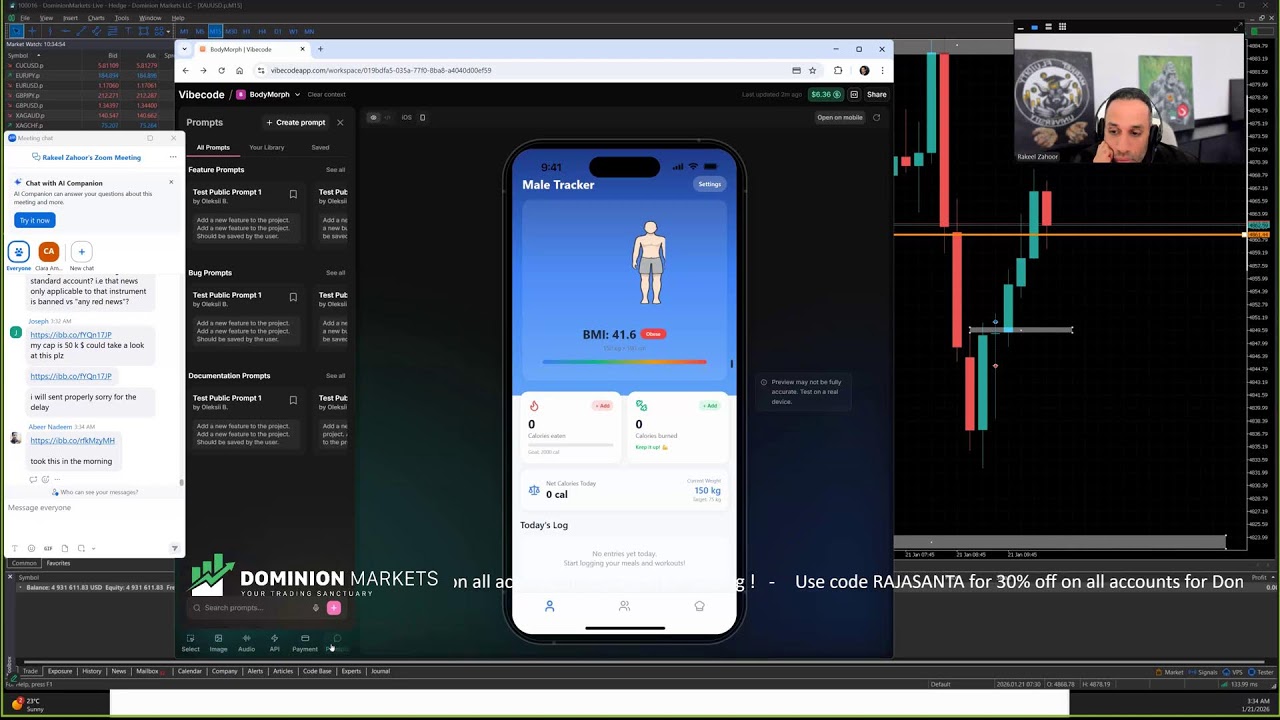 Live Forex London Session- 21st January 2026