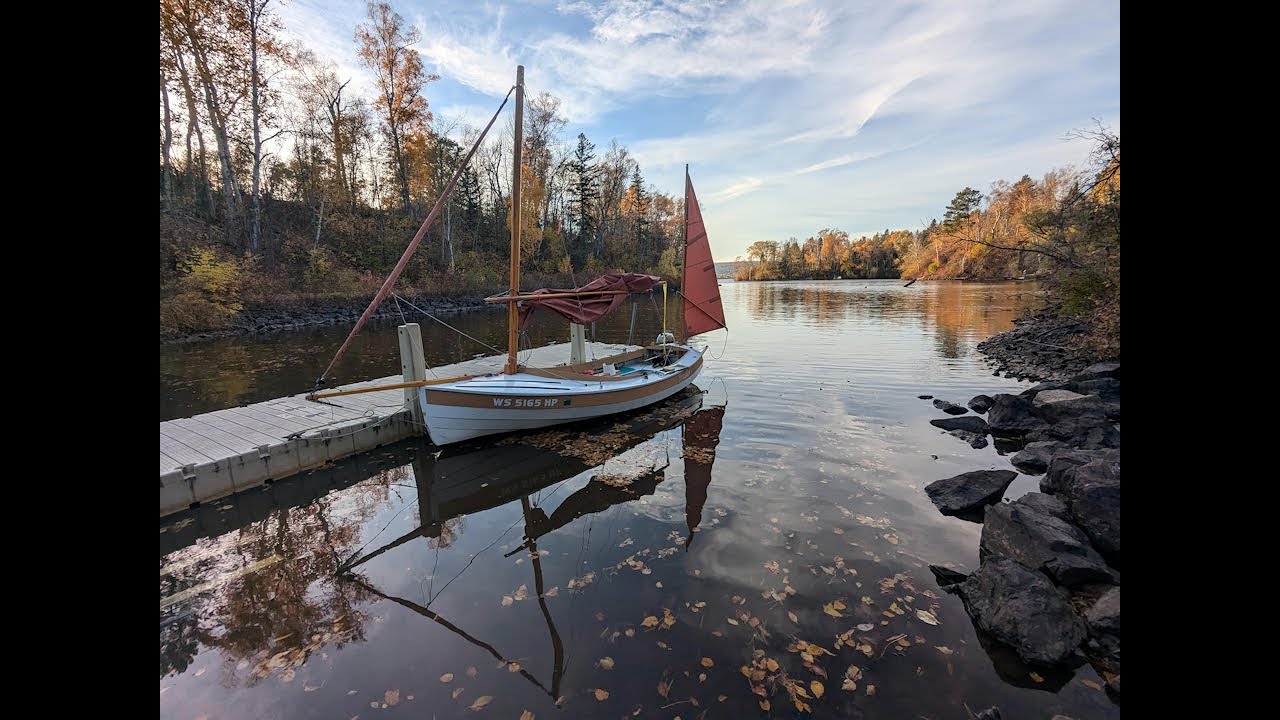 Season Finally - Sailing up to Spirit Lake on the St Louis River Estuary in my Welsford Navigator
