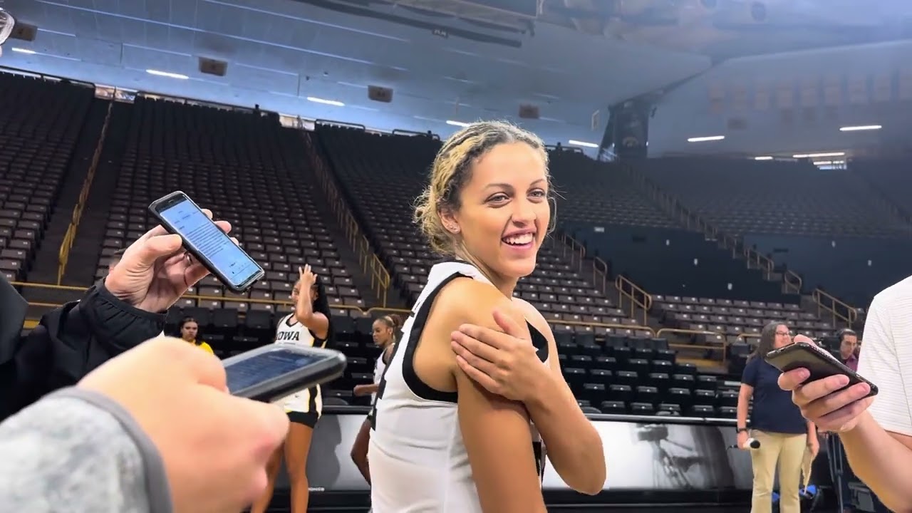 Hear from fifth-year guard Gabbie Marshall at Iowa women's basketball media day