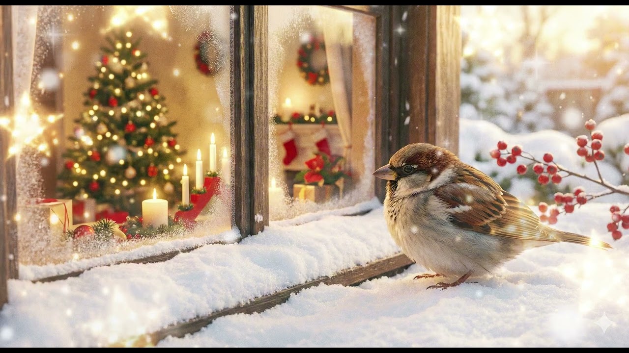 Sparrow on Christmas Morning