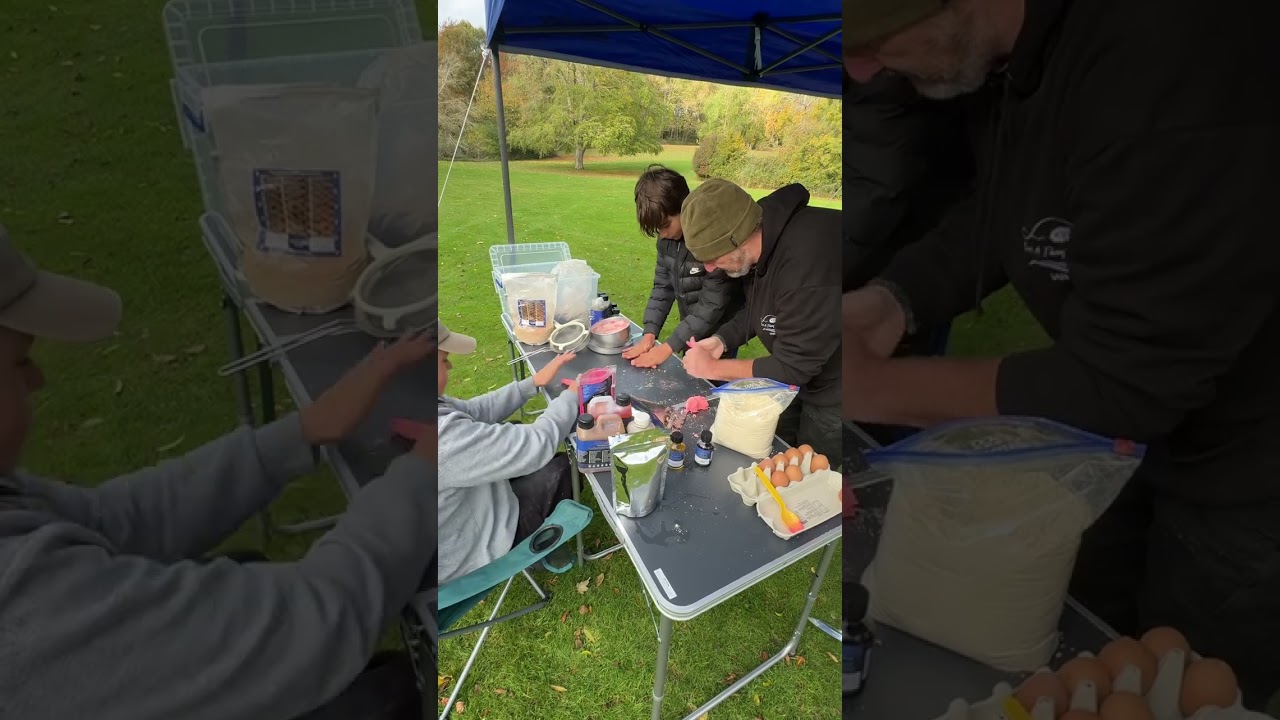 Boilie Making at our @essexactivate October Half Term Fishing For Fun #HAF25 session.