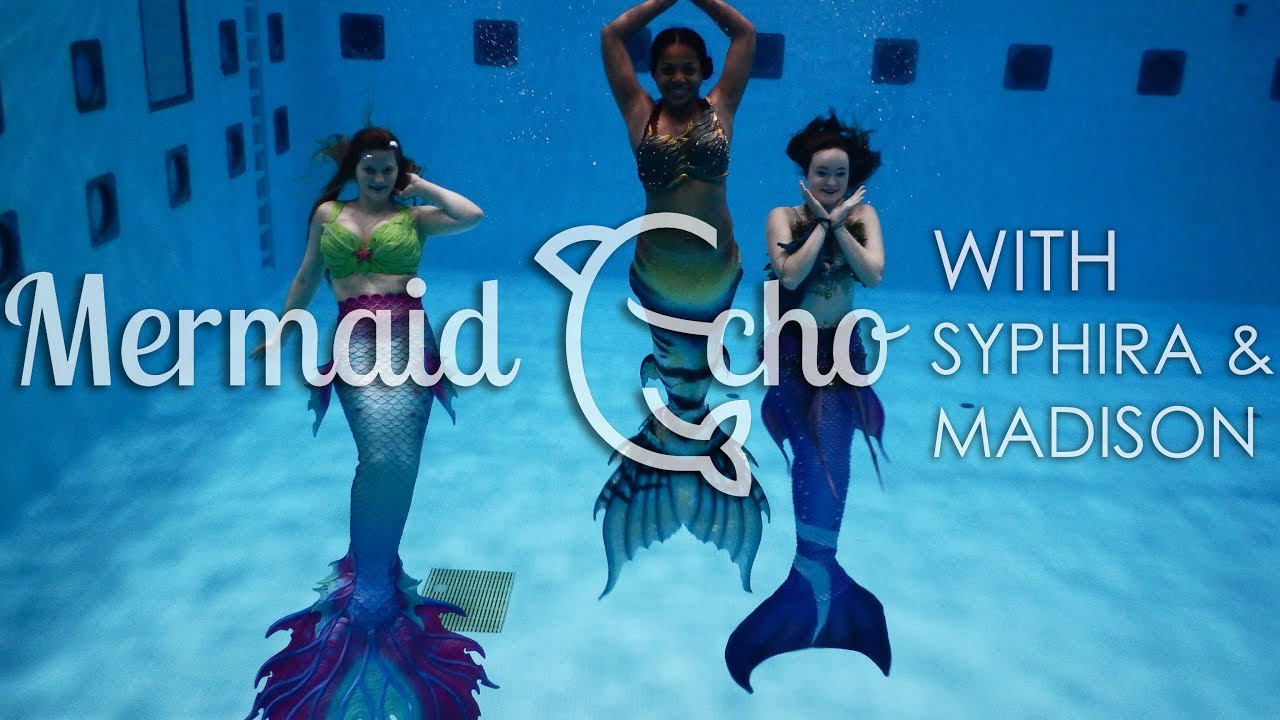 Three Real Life Mermaids Swim Together | Mermaid Echo
