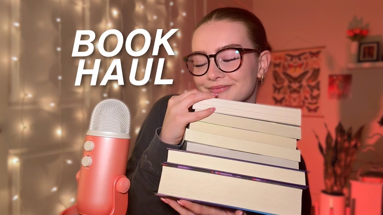 ASMR 25th birthday book haul ✨📚 gifts from subscribers, new fantasy releases