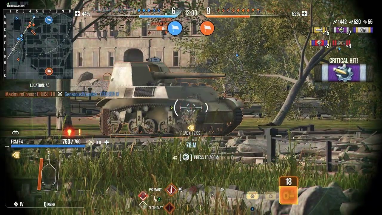 World Of Tanks Console  FCM F4 10 Kills (Loss)