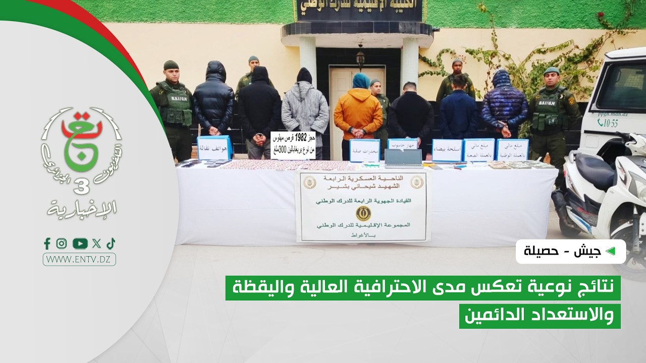 جيش - حصيلة | نتائج نوعية تعكس مدى الاحترافية العالية واليقظة والاستعداد الدائمين