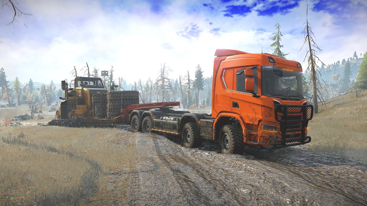 The INSANE Physics of SnowRunner's DEEP MUD HEAVY CARGO Delivery | SnowRunner | EnhCrea #175
