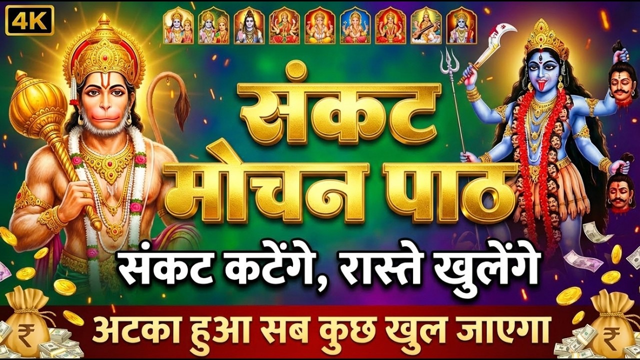आज संकट मोचन  🙏 सुनते ही अटके काम खुलेंगे, घर में धन-सुख-शांति आएगी 💰🚩 | Sankat Mochan Full Path